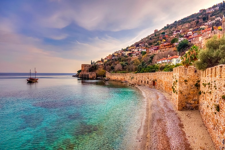 Kaleiçi beach, Antalya.